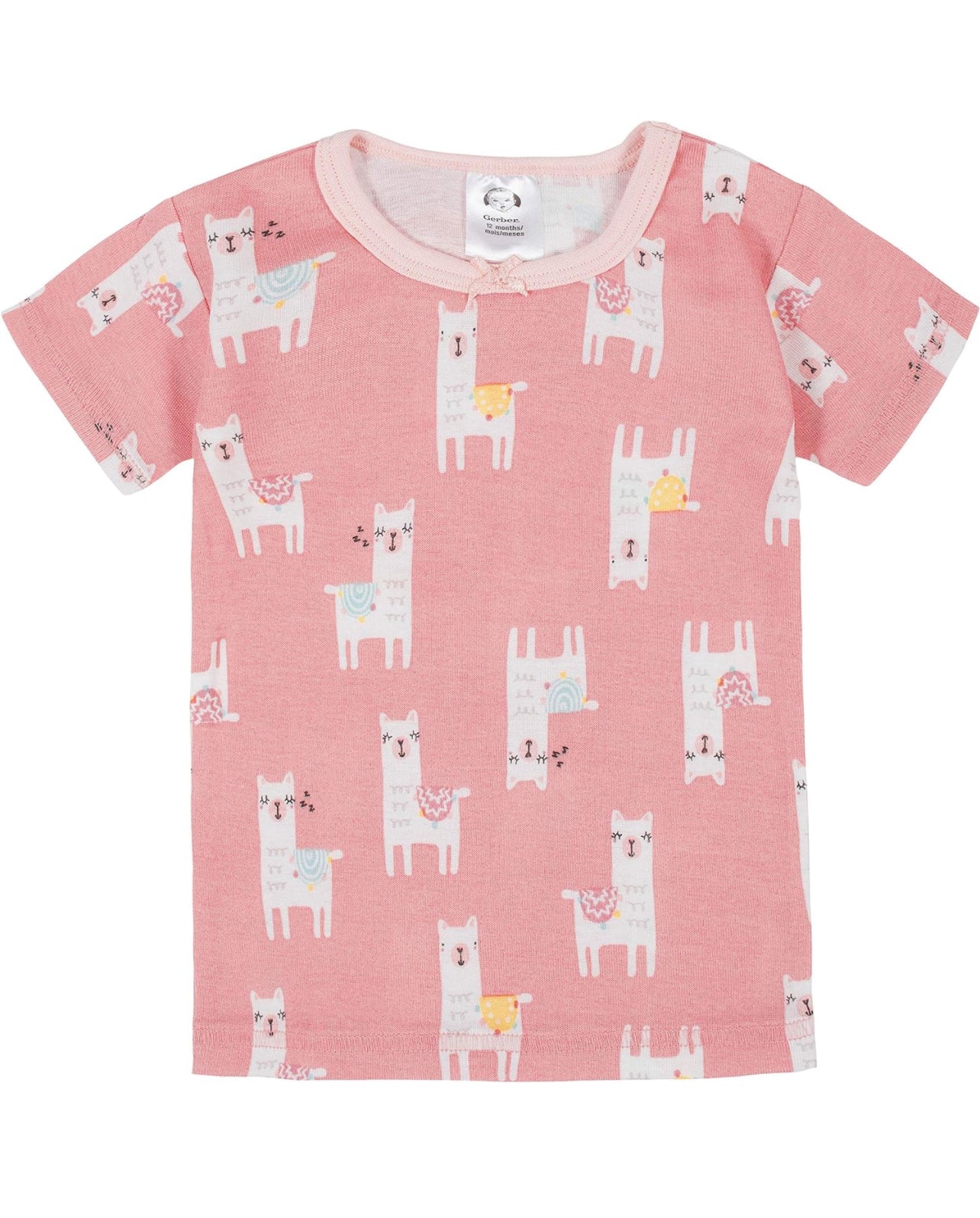 Baby Girls' Toddler Snug Fit 4-Piece Pajama Set